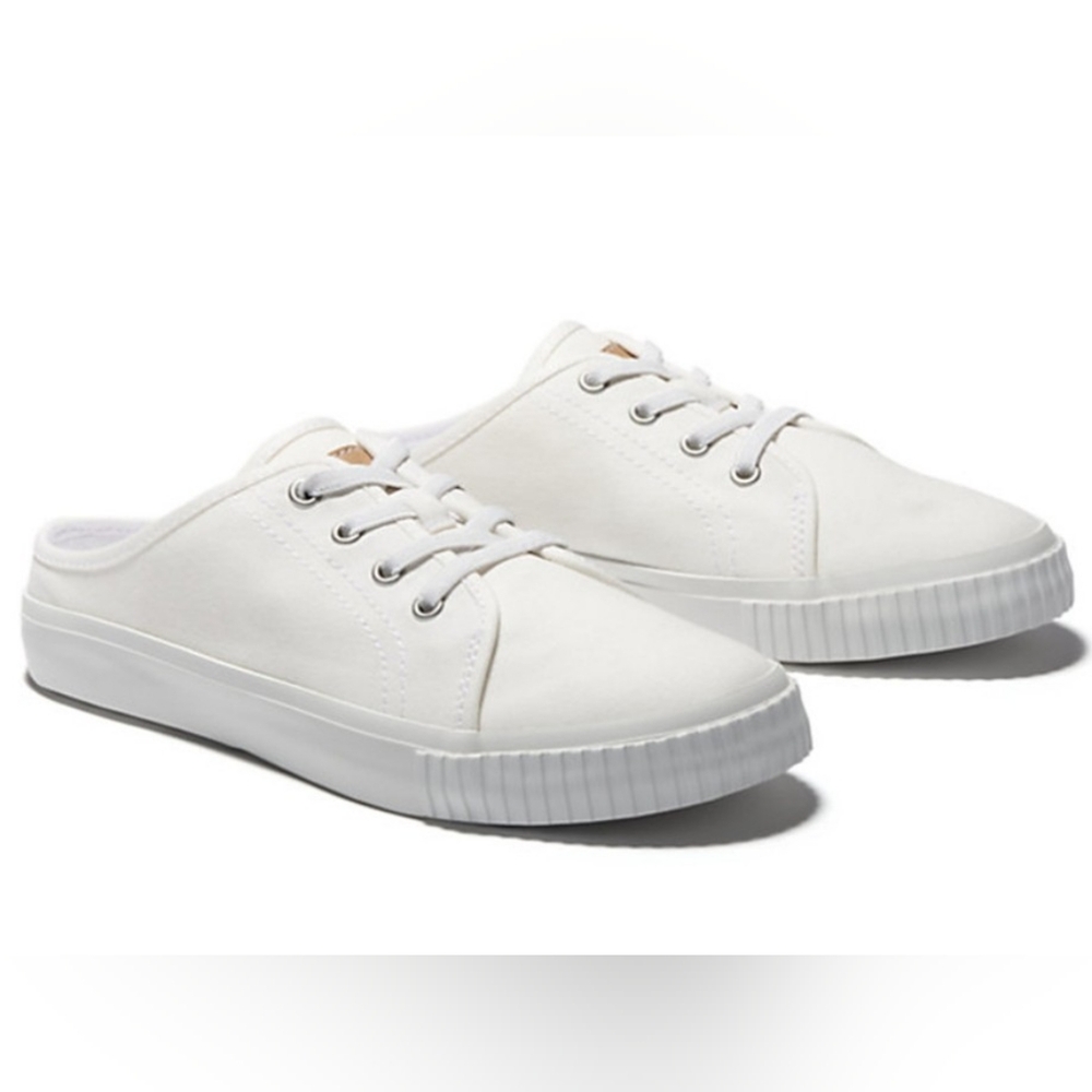 Timberland White Skyla Bay Mules Size 7 - Brand New
